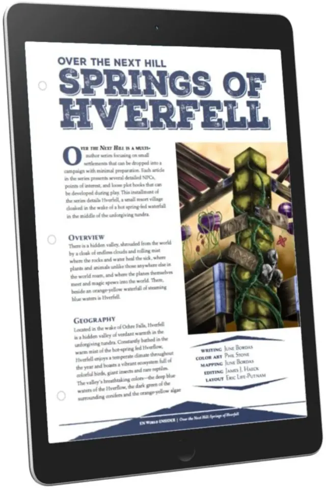 EN Publishing Over the Next Hill Springs of Hverfell byhäfte PDF
