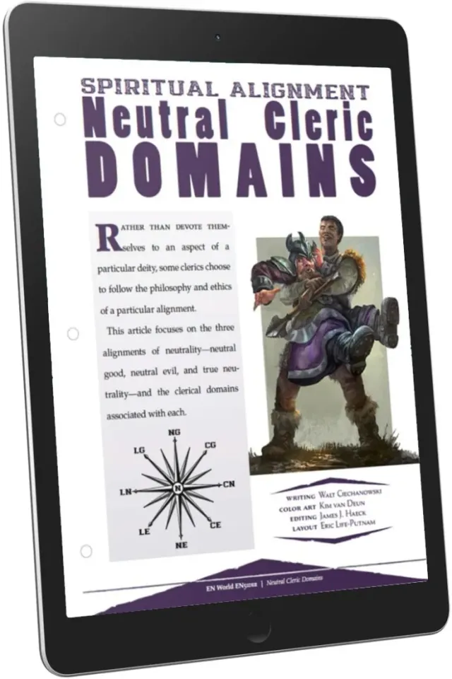 Spiritual Alignment Neutral Cleric Domains präst PDF