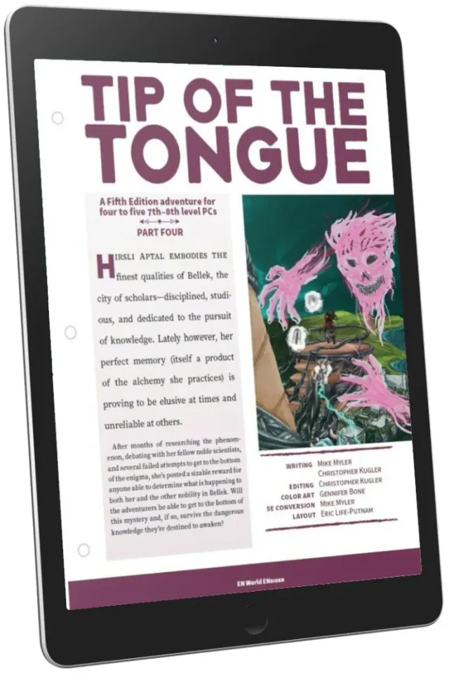EN Publishing Tip of the Tongue Part Four äventyr PDF nivå 7-8