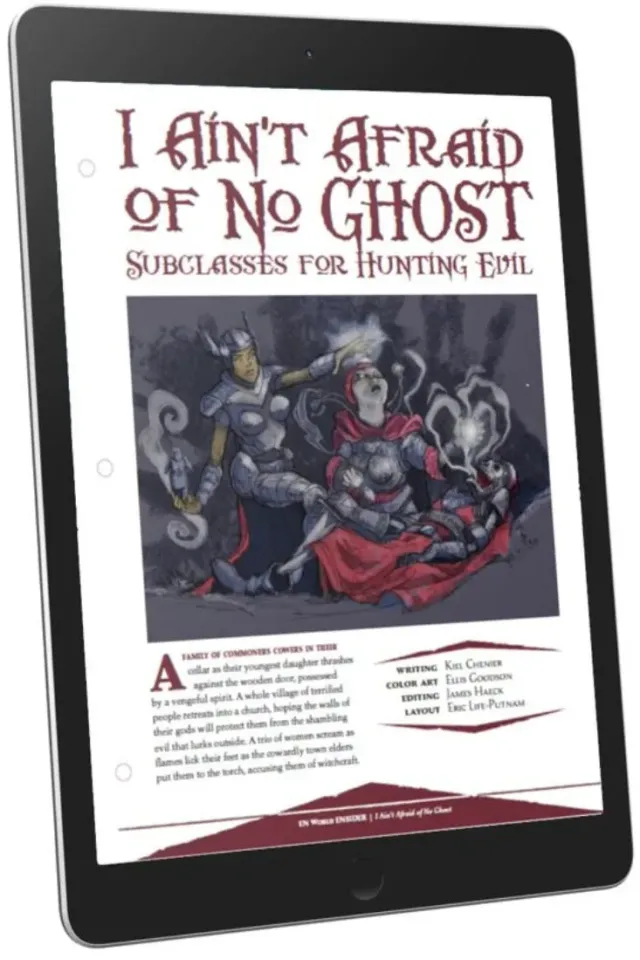 EN Publishing I Ain't Afraid of No Ghost underklass PDF spökjakt