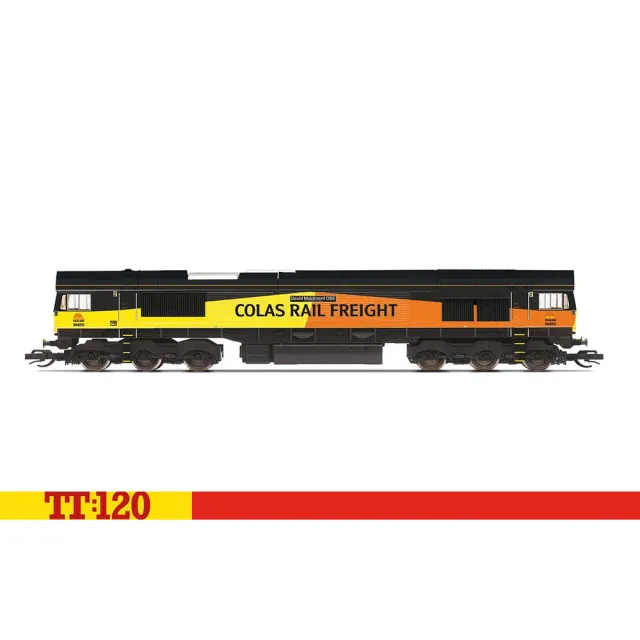 Hornby TT:120 Class 66 66850 modellok Colas Rail