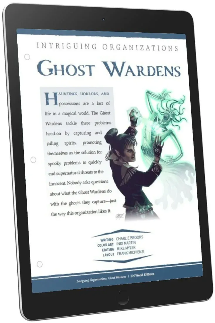 EN Publishing Ghost Wardens D&D rollspel PDF spöken