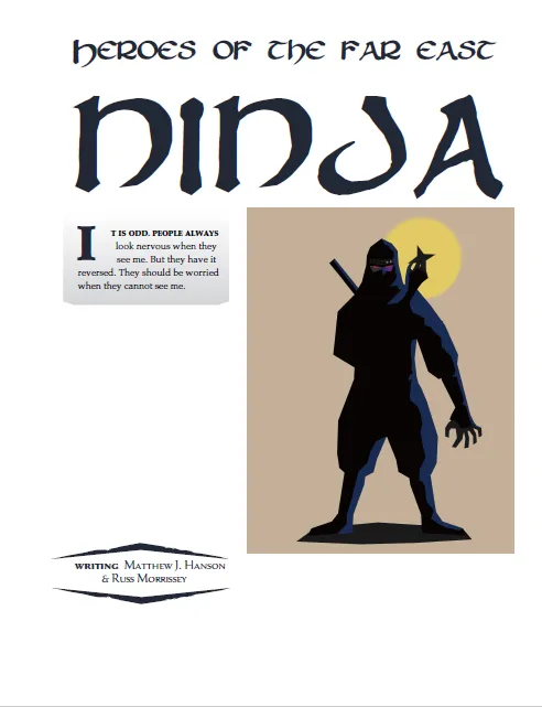 Heroes of the Far East Ninja rollspelsbok PDF WOIN
