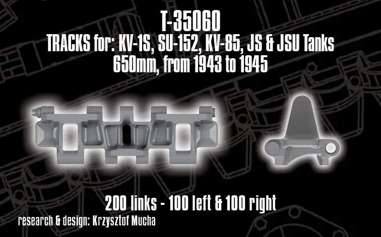 Rossagraph QuickTracks T-35060 band 1/35 KV JS 650 mm