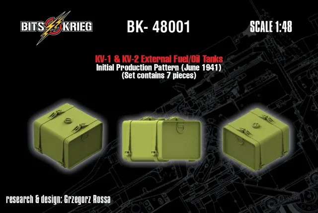 Rossagraph BitsKrieg BK-48001 tank KV-1 KV-2 1:48
