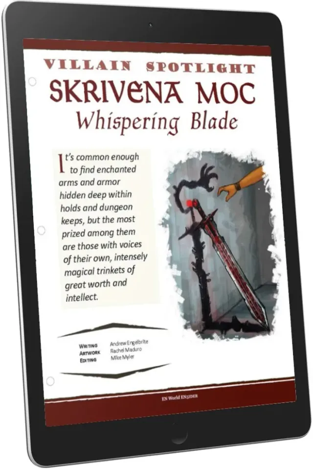 EN Publishing Villain Spotlight Skrivena Moc skurk PDF D&D 5e