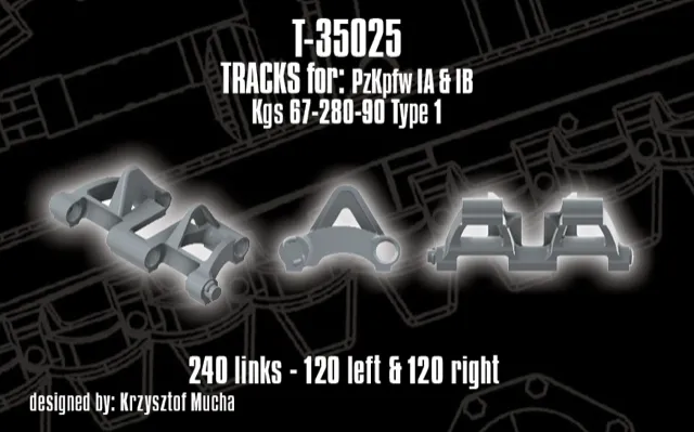 Rossagraph QuickTracks T-35025 Pz I larvband 1:35