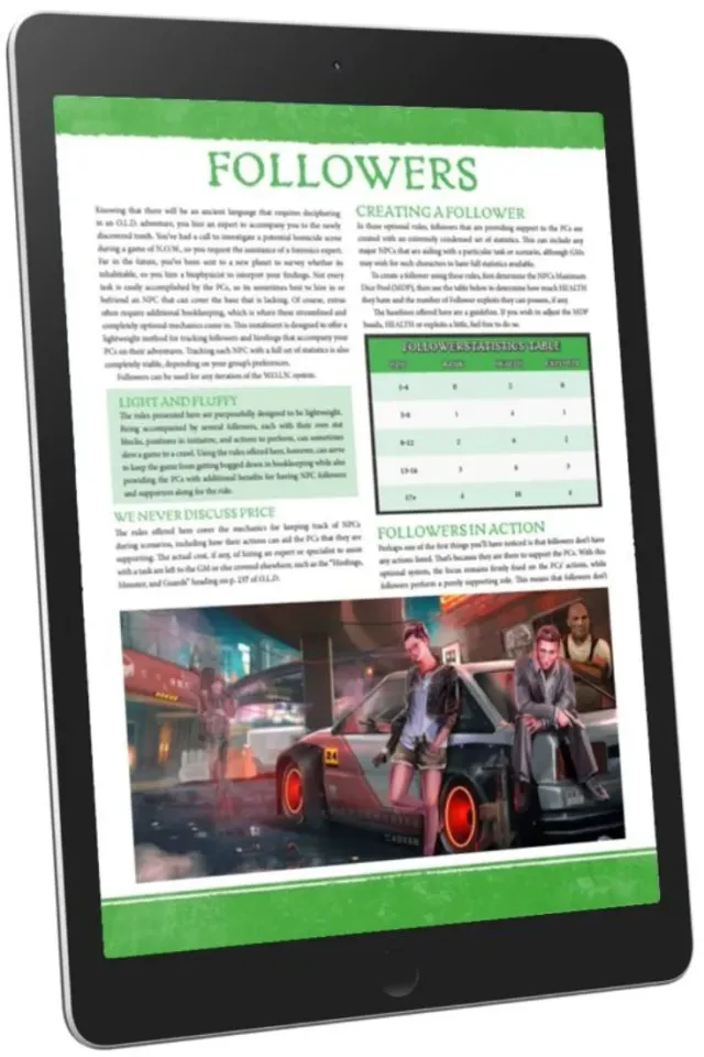 EN Publishing Followers tillägg PDF WOIN henchmen