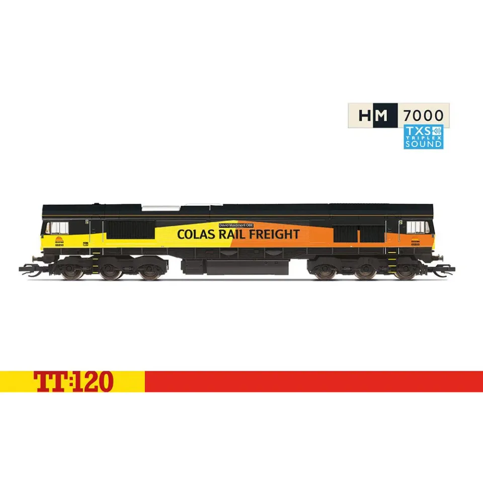 Hornby TT:120 Class 66 66850 modellok DCC Sound