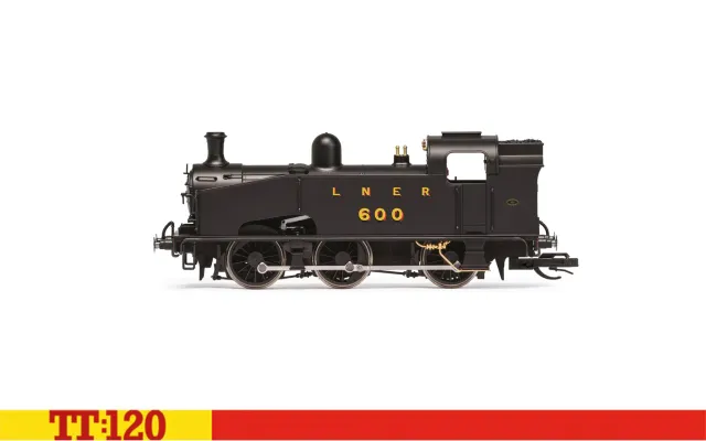 Hornby TT:120 J50 600 ånglok modell LNER svart