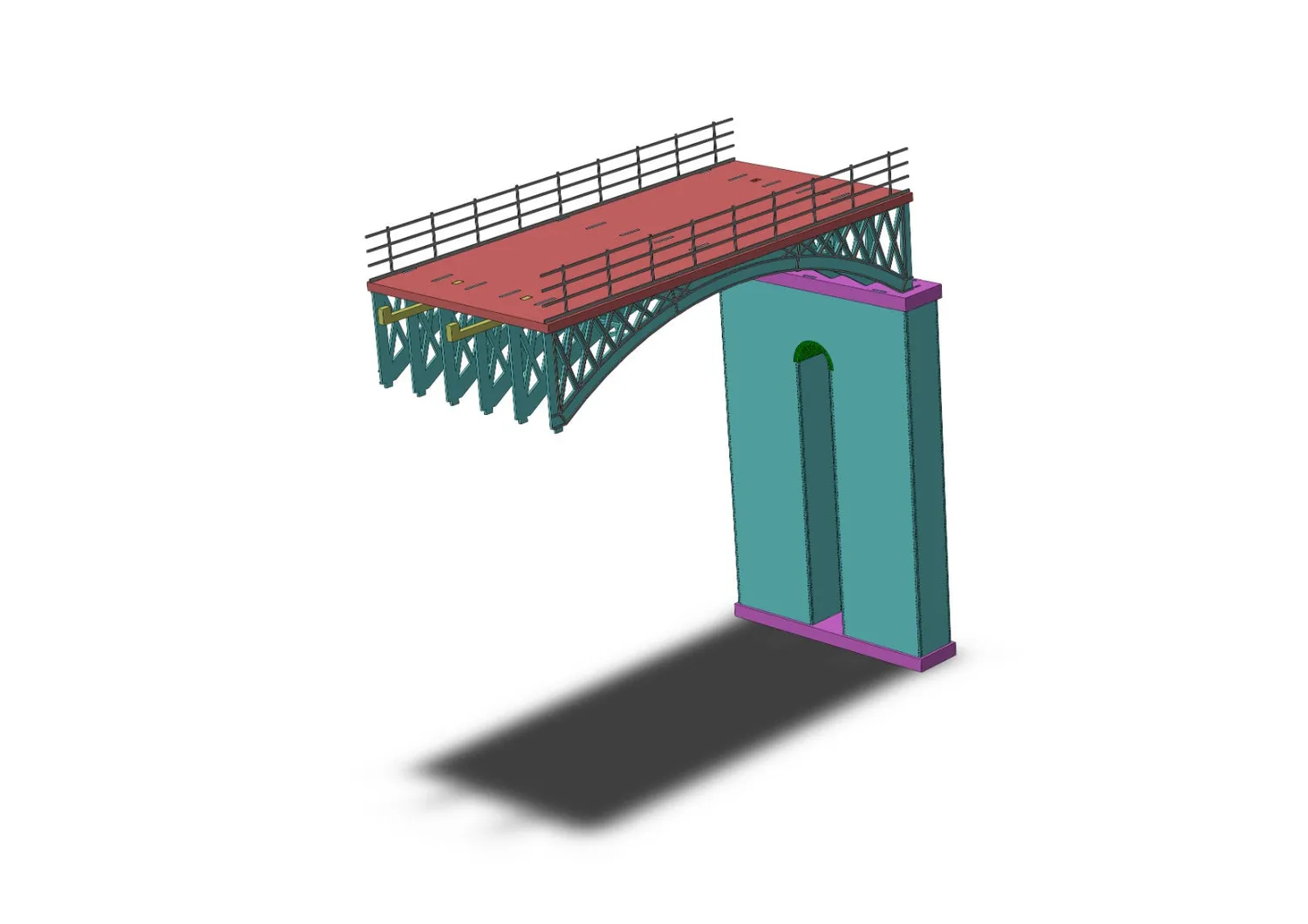 PJM Models Outwood Viaduct Single Inner Arch byggsats TT120