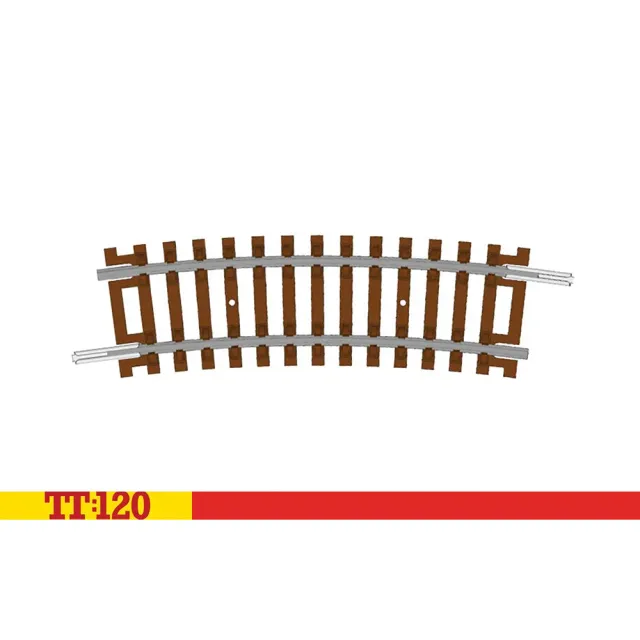 Hornby TT:120 TT8014 halvbåge R1 15 grader spår