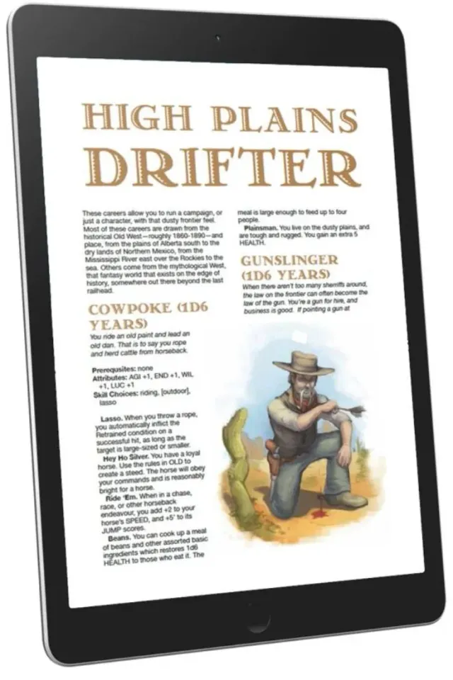 EN Publishing High Plains Drifter WOIN tillägg PDF western