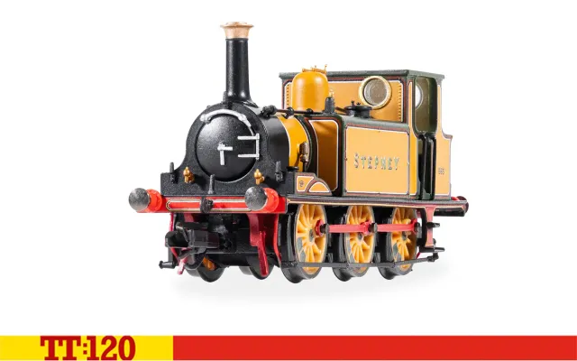 Hornby TT:120 Terrier 655 Stepney ånglok grön