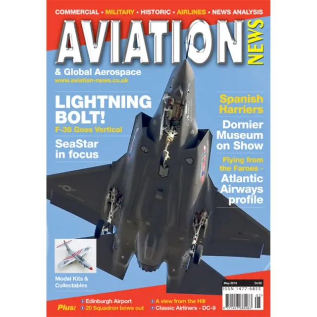 Aviation News maj 2010 tidning baknummer militärflyg