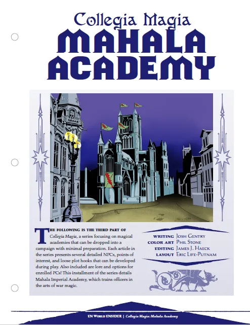EN Publishing Collegia Magia Mahala Academy magiakademi PDF krigsmagi