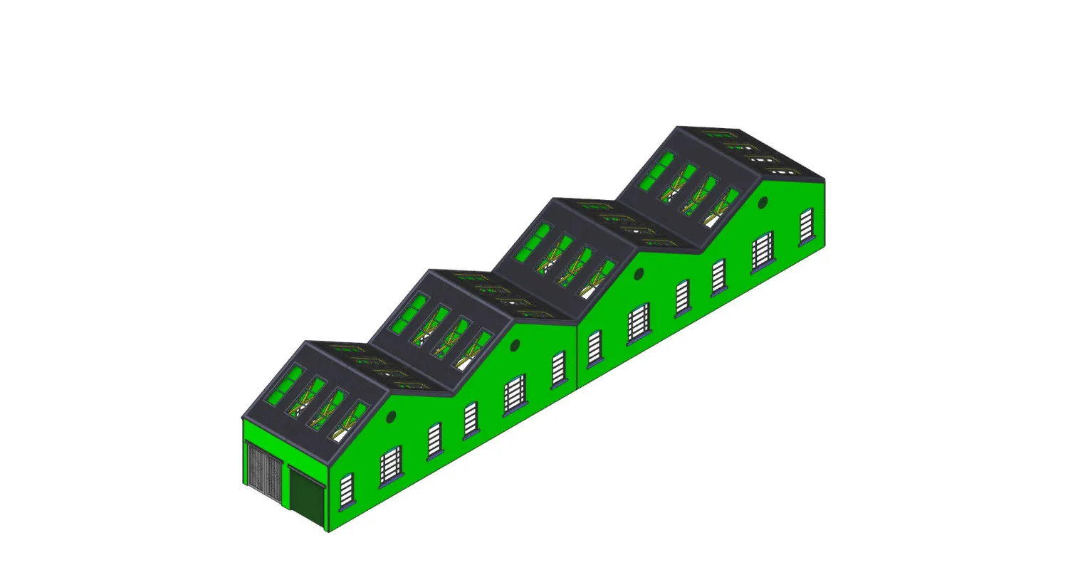 PJM Models Derby Works OO byggnadssats längdförlängning