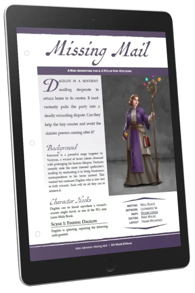 EN Publishing Missing Mail miniäventyr PDF nivå 6-8