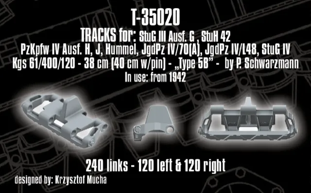 Rossagraph QuickTracks T-35020 band 1:35 StuG/Pz IV