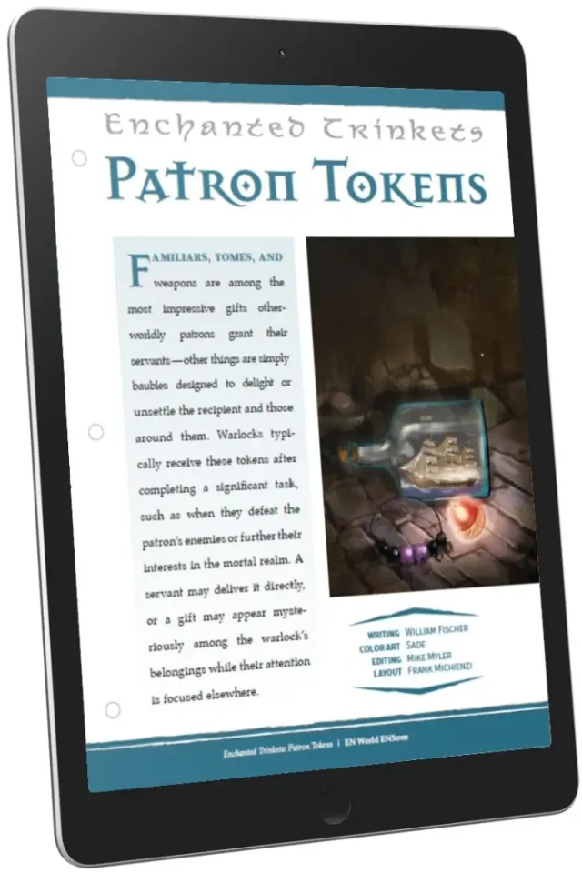 EN Publishing Patron Tokens magiföremål pdf