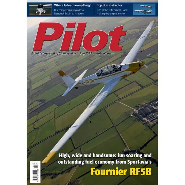 Pilot juli 2022 tidning lösnummer RF5B Top Gun