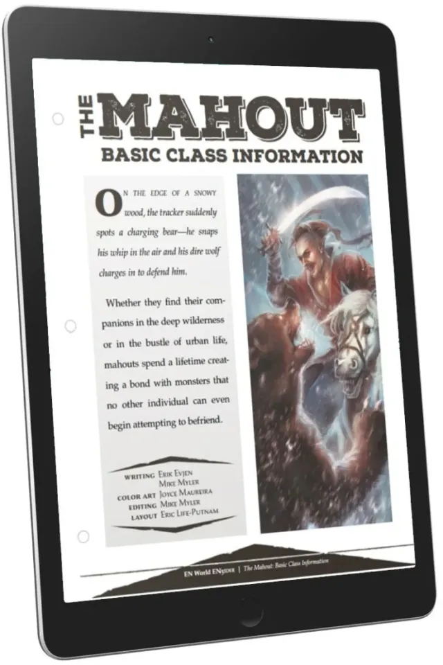 EN Publishing Mahout klass rollspel PDF monstertämjare