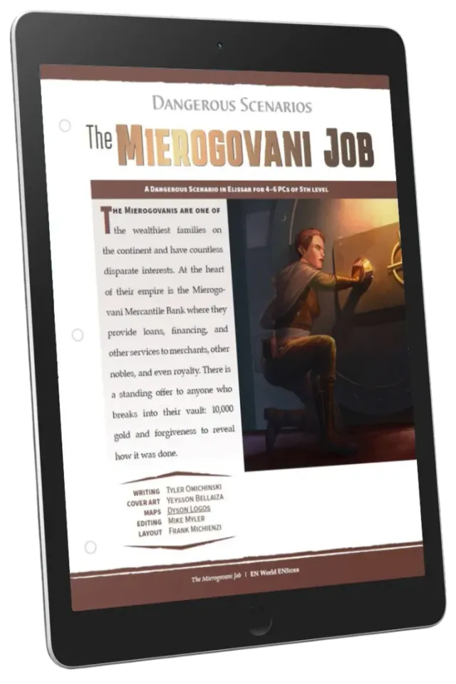 EN Publishing Dangerous Scenarios The Mierogovani Job äventyr PDF D&D 5e