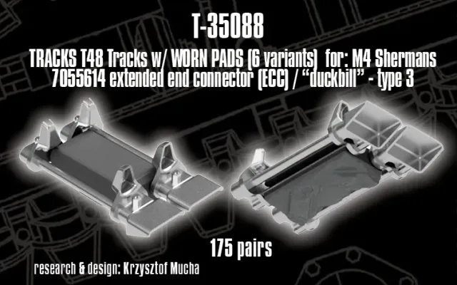 Rossagraph QuickTracks T-35088 bandset 1:35 Sherman slitna