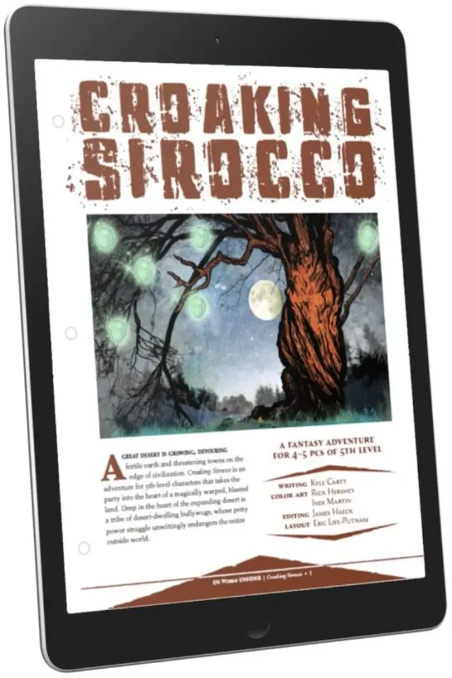 EN Publishing Croaking Sirocco äventyr PDF nivå 5 bullywugs