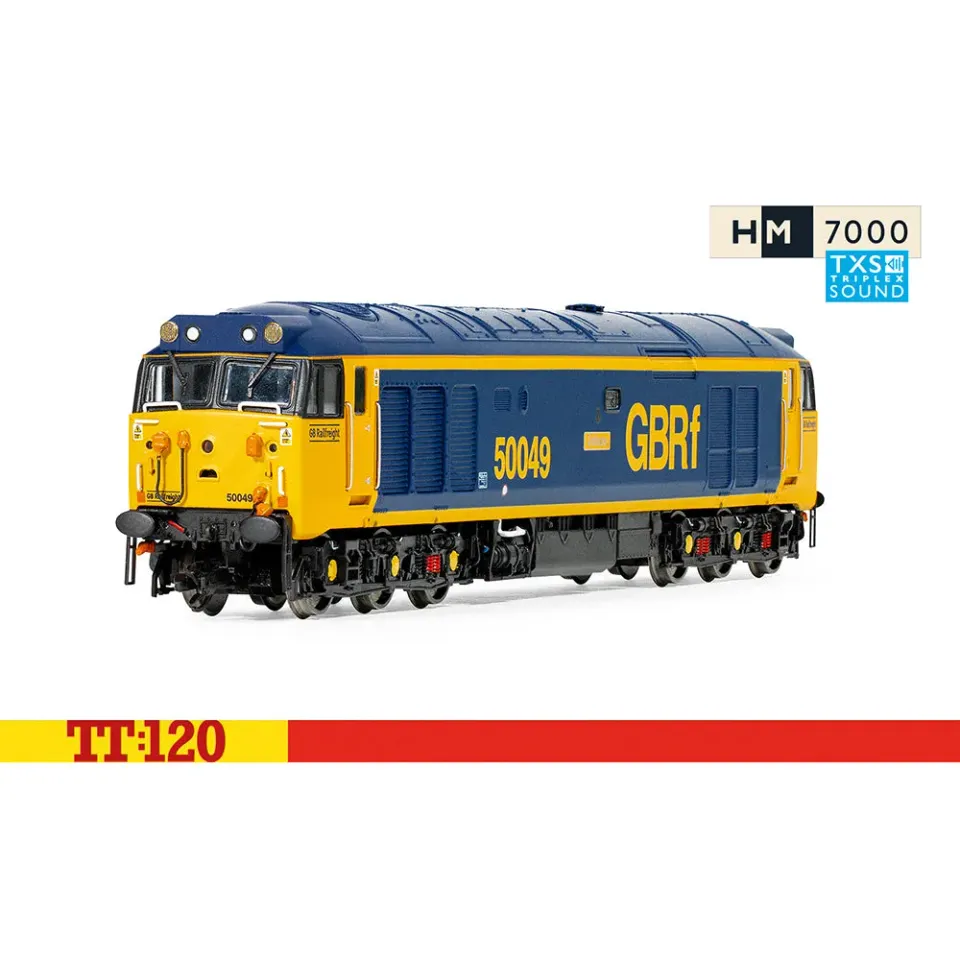 Hornby TT:120 Class 50 50049 modellok ljud GBRf