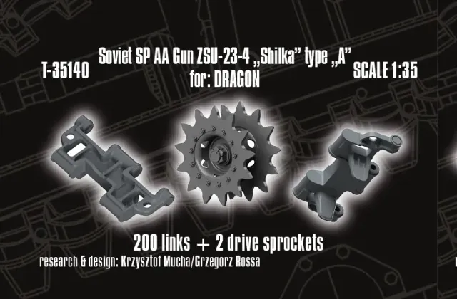QuickTracks T-35140 ZSU-23-4 Shilka bandset 1:35 resin