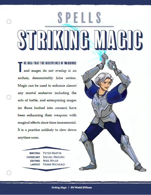 EN Publishing Striking Magic trollformler PDF D&D 5e vapen