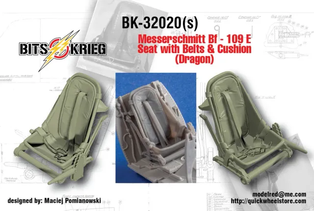 Rossagraph BitsKrieg BK32020 cockpitstol 1:32 Bf-109E