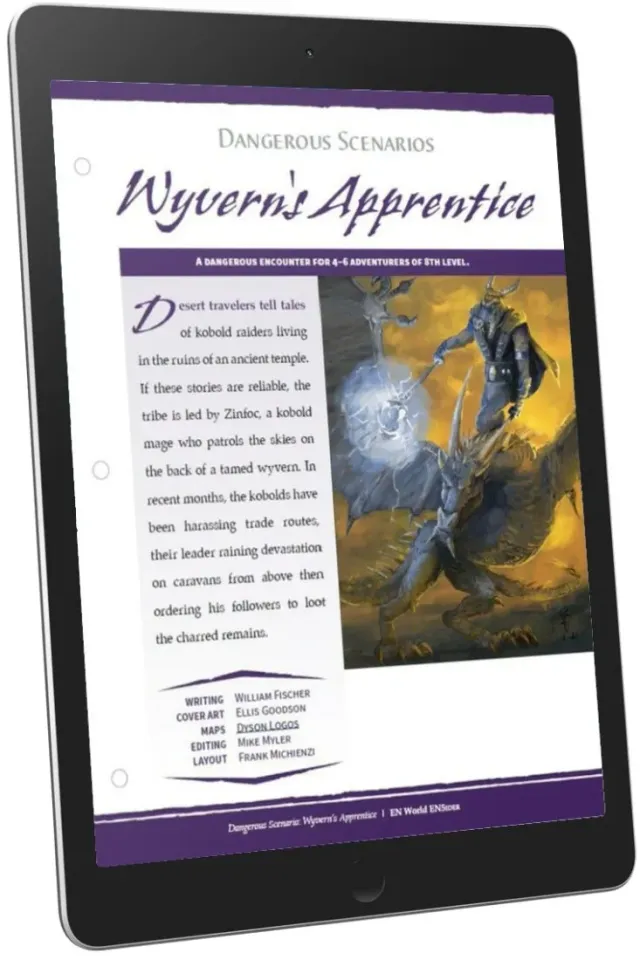 EN Publishing Wyvern's Apprentice äventyr PDF öken level 8