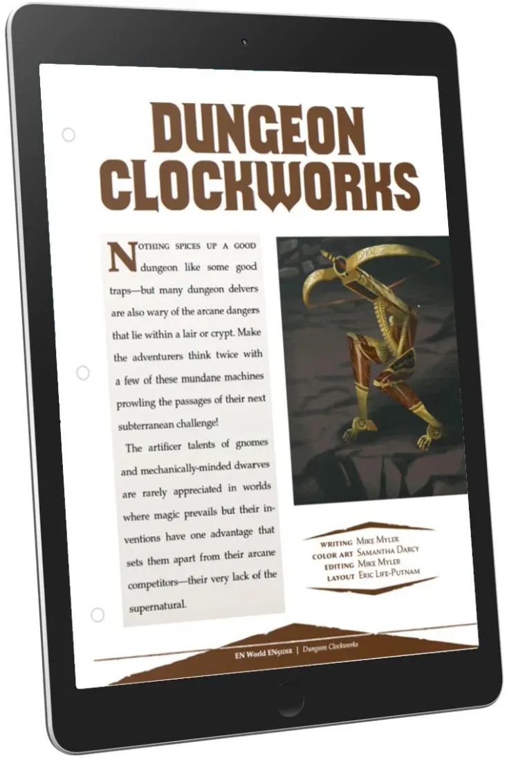 EN Publishing Dungeon Clockwork Monsters äventyr PDF