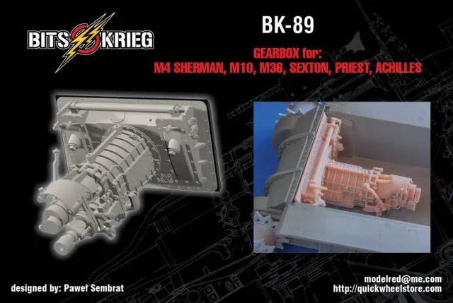 Rossagraph BitsKrieg BK-089 växellåda 1:35 resin