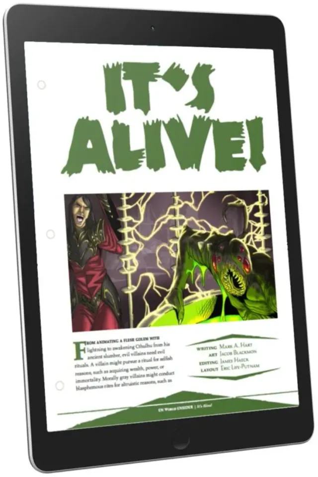 EN Publishing It's Alive D&D 5e ritual PDF skurk