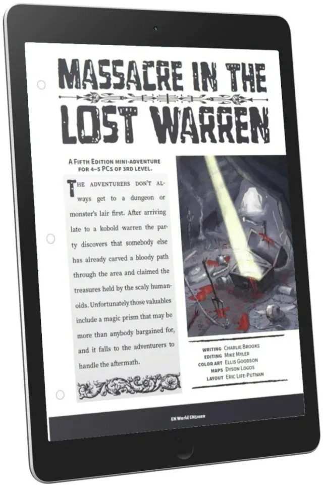 EN Publishing Massacre in the Lost Warrens äventyr PDF nivå 3